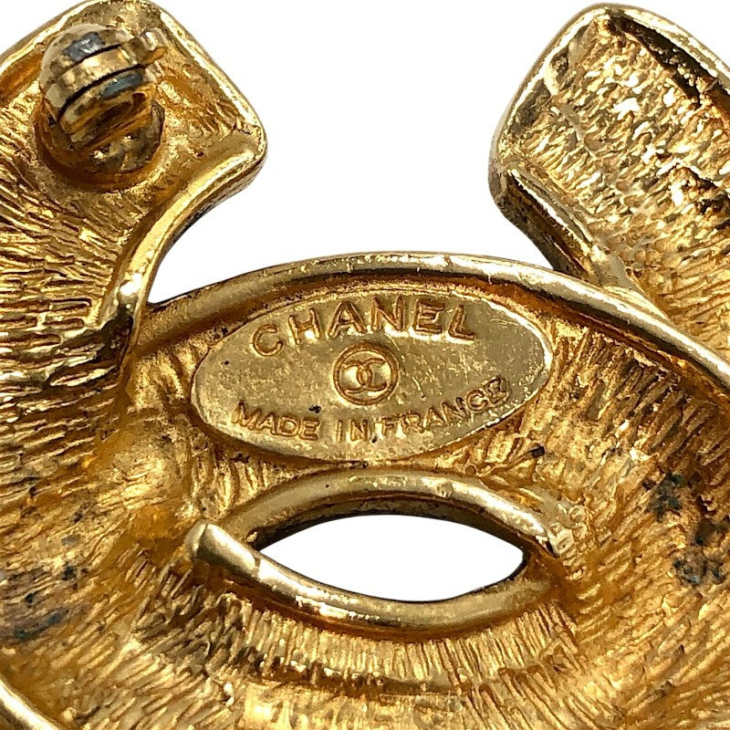 シャネル CHANEL ココマーク ピンブローチ マトラッセ ゴールド メタル アクセサリー