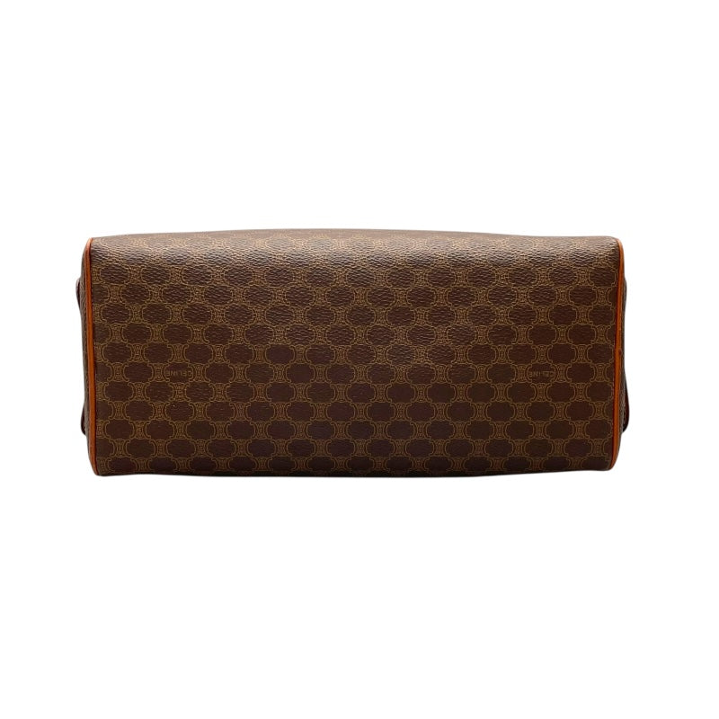 セリーヌ　ポーチ　マカダム　美品 セリーヌ CELINE マカダム ポーチ ブラウン PVC レディース