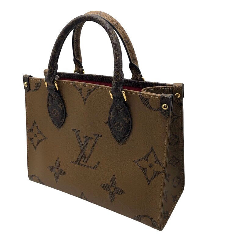 ルイ・ヴィトン LOUIS VUITTON オンザゴーPM M46373 モノグラム　ジャイアント・リバース レディース ハンドバッグ