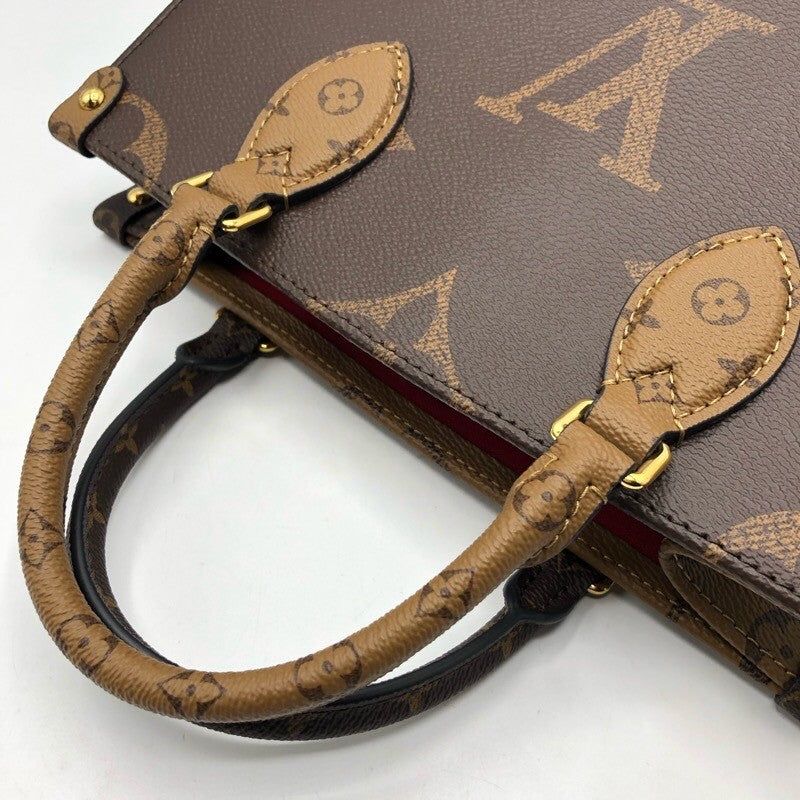 ルイ・ヴィトン LOUIS VUITTON オンザゴーPM M46373 モノグラム　ジャイアント・リバース レディース ハンドバッグ