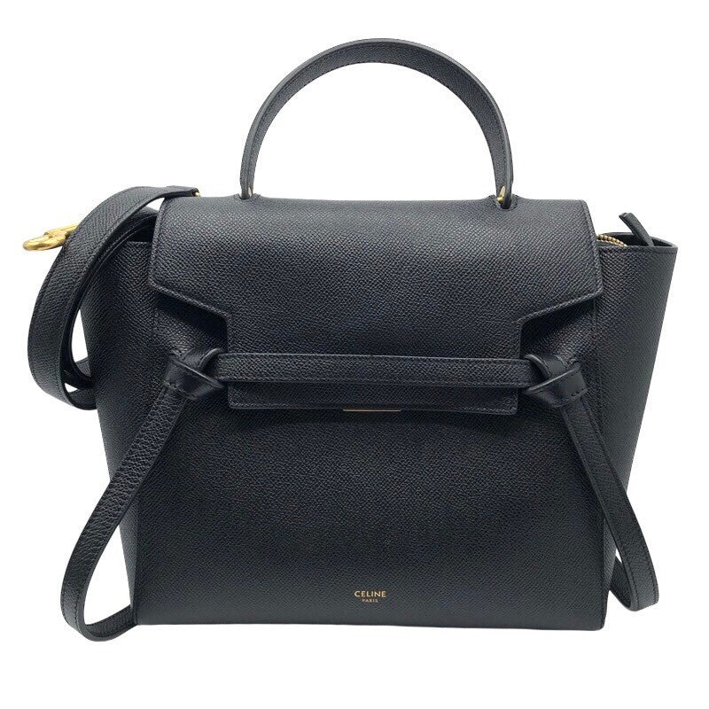 セリーヌ CELINE マイクロベルトバッグ 189153 ブラウン×GD金具 グレインドカーフ レディース ハンドバッグ