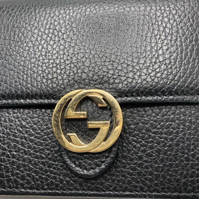 グッチ GUCCI ソーホーチェーンウォレット 510314 ブラック/ゴールド金具 レザー レディース ショルダーバッグ