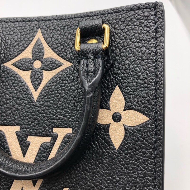 ルイ・ヴィトン LOUIS VUITTON プティット・サックプラ M57937 ブラック/ベージュ モノグラム・アンプラントレザー レディース ショルダーバッグ