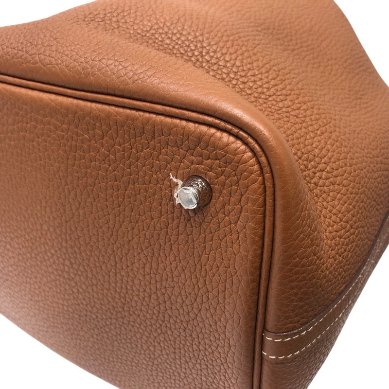 エルメス HERMES ピコタンロックMM ブラウン SV金具 トリヨン