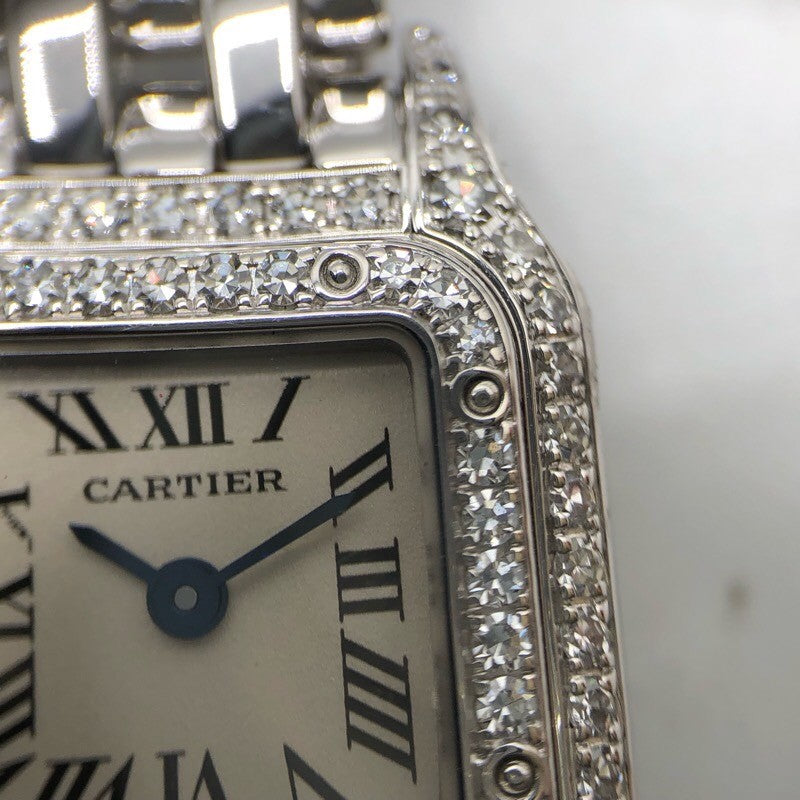 カルティエ Cartier ミニパンテール WF3210F3 K18ホワイトゴールド レディース 腕時計