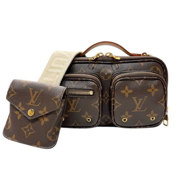 ルイ・ヴィトン LOUIS VUITTON ユーティリティ・クロスボディ M80446 ブラウン　ゴールド金具 モノグラム レディース ショルダーバッグ