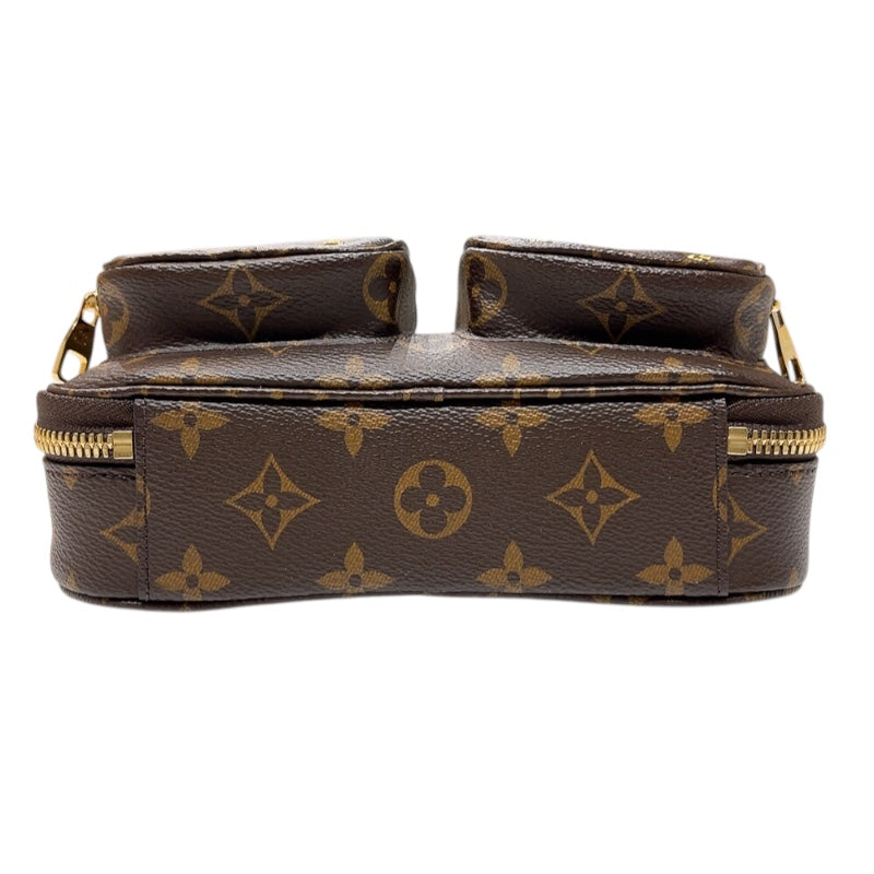 ルイ・ヴィトン LOUIS VUITTON ユーティリティ・クロスボディ M80446 ブラウン　ゴールド金具 モノグラム レディース ショルダーバッグ