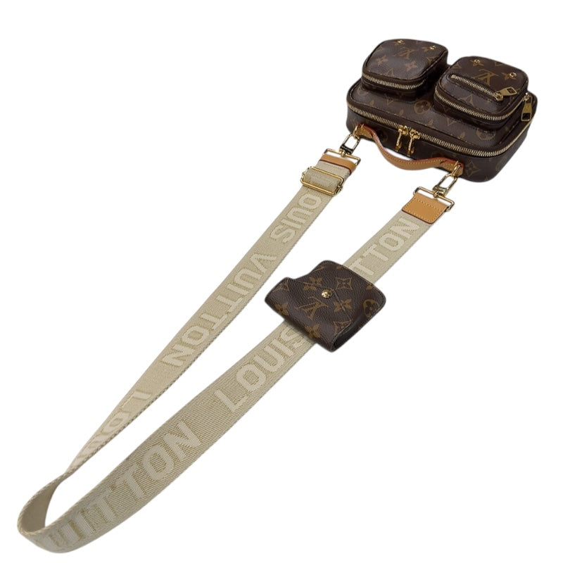 ルイ・ヴィトン LOUIS VUITTON ユーティリティ・クロスボディ M80446 ブラウン　ゴールド金具 モノグラム レディース ショルダーバッグ