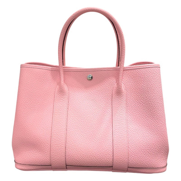 エルメス HERMES ガーデンパーティーPM T刻 ローズサクラ/シルバー金具 ネゴンダ レディース ハンドバッグ