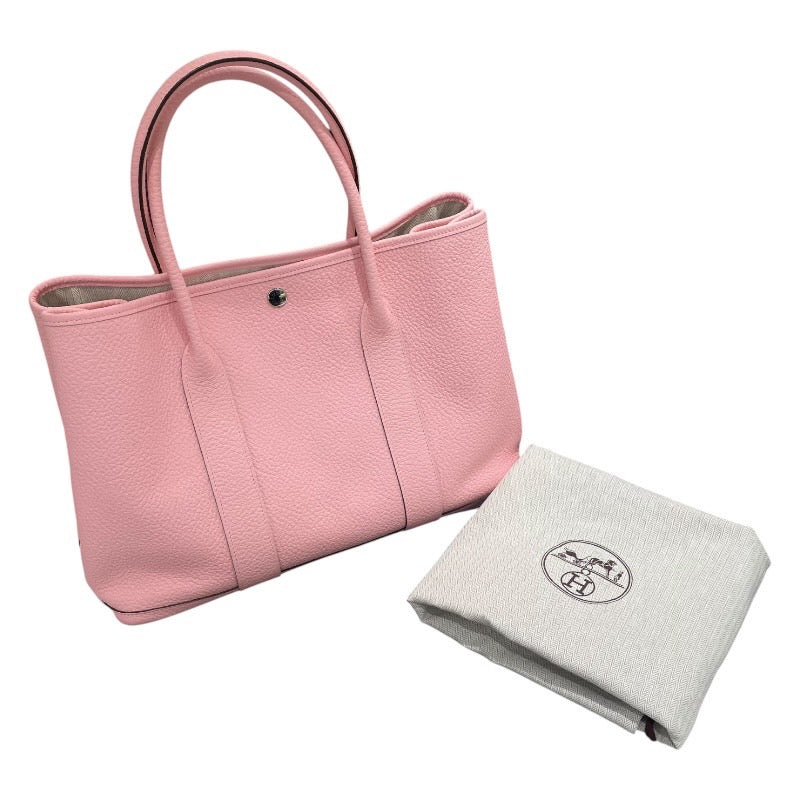 エルメス HERMES ガーデンパーティーPM T刻 ローズサクラ/シルバー金具 ネゴンダ レディース ハンドバッグ