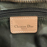 クリスチャン・ディオール Christian Dior トロッターハンドバッグ グリーン・ベージュ ゴールド金具 キャンバス キャンバス・レザー レディース ハンドバッグ