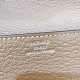 エルメス HERMES ロウリス ルリ スリム U刻（2022年製） エトゥープ シルバー金具 シェーブル レディース 二つ折り財布