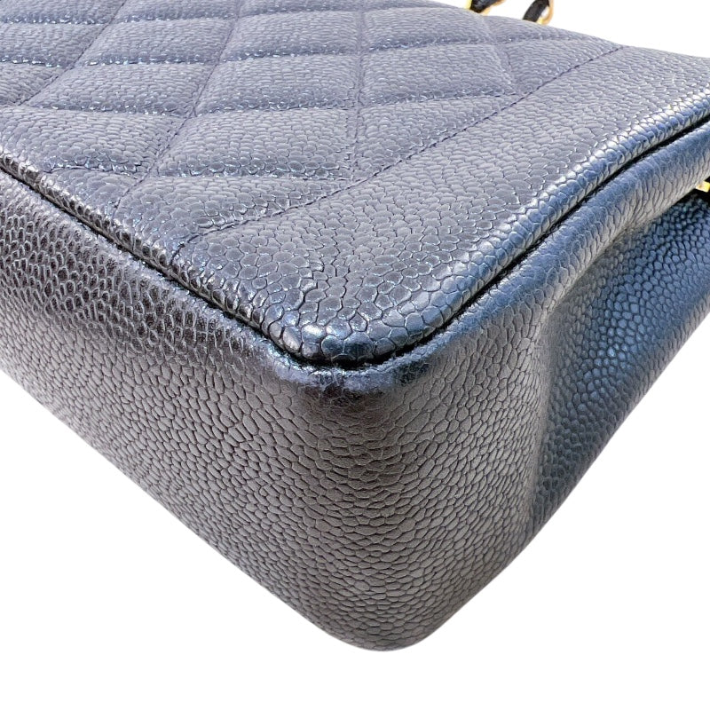 シャネル CHANEL ダイアナ22 A01164 ブラック ゴールド金具 マットキャビアスキン キャビア ショルダーバッグ