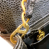 シャネル CHANEL ダイアナ22 A01164 ブラック ゴールド金具 マットキャビアスキン キャビア ショルダーバッグ