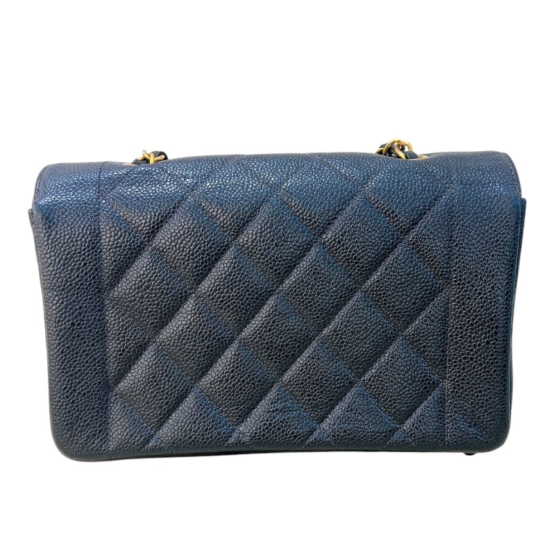 シャネル CHANEL ダイアナ22 A01164 ブラック ゴールド金具 マットキャビアスキン キャビア ショルダーバッグ