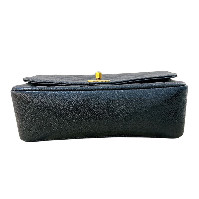 シャネル CHANEL ダイアナ22 A01164 ブラック ゴールド金具 マットキャビアスキン キャビア ショルダーバッグ