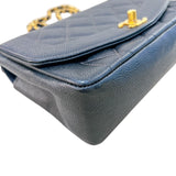 シャネル CHANEL ダイアナ22 A01164 ブラック ゴールド金具 マットキャビアスキン キャビア ショルダーバッグ