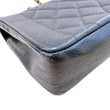 シャネル CHANEL ダイアナ22 A01164 ブラック ゴールド金具 マットキャビアスキン キャビア ショルダーバッグ