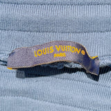 ルイ・ヴィトン LOUIS VUITTON シグネチャーパンツウィズエンブロイダリーパンツ M HNY57W ブルー コットン メンズ パンツ