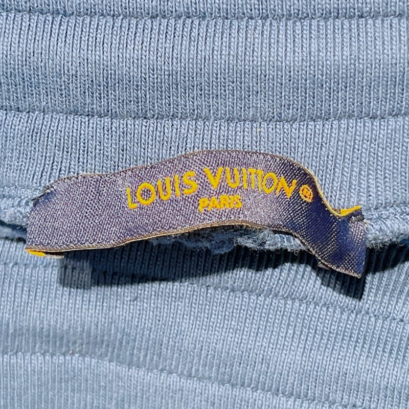 ルイ・ヴィトン LOUIS VUITTON シグネチャーパンツウィズエンブロイダリーパンツ M HNY57W ブルー コットン メンズ パンツ