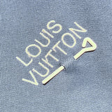 ルイ・ヴィトン LOUIS VUITTON シグネチャーパンツウィズエンブロイダリーパンツ M HNY57W ブルー コットン メンズ パンツ
