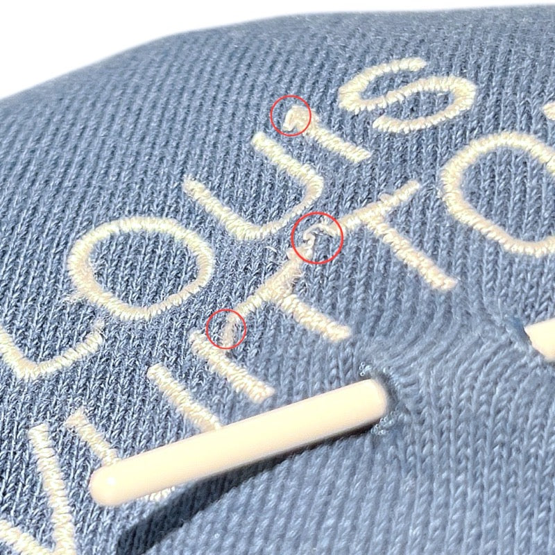ルイ・ヴィトン LOUIS VUITTON シグネチャーパンツウィズエンブロイダリーパンツ M HNY57W ブルー コットン メンズ パンツ