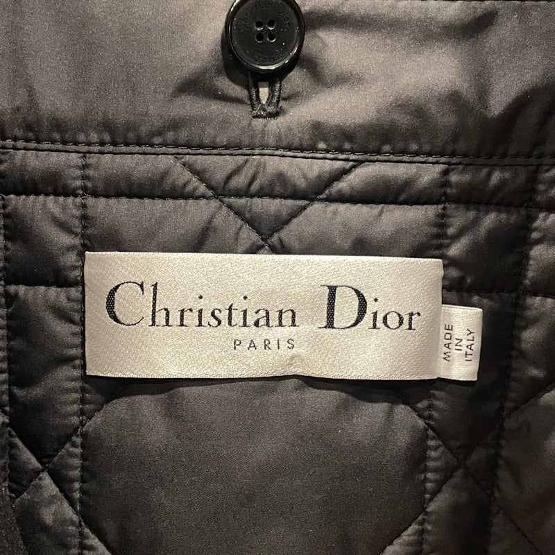 クリスチャン・ディオール Christian Dior ダブルウールフーデッドコート 350M53A0060 ブラック ウール レディース その他アウター