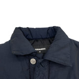 ディースクエアード DSQUARED ロゴプリント中綿ジャケット S74AM1000 ネイビー ポリエステル メンズ その他アウター