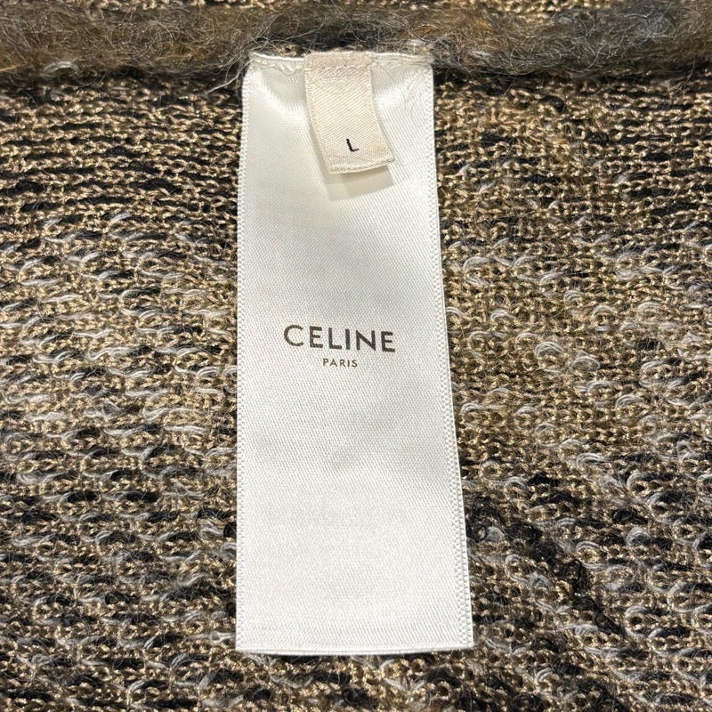 セリーヌ CELINE ブラッシュドモヘアカーディガン 2A32J204L ナッツベージュ モヘア メンズ カーディガン