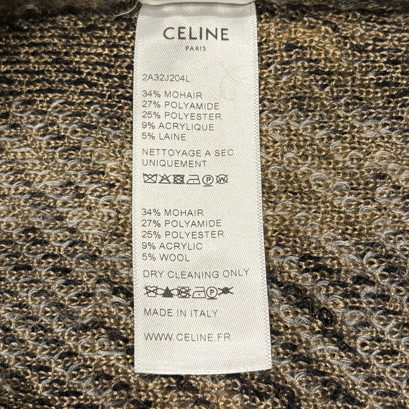 セリーヌ CELINE ブラッシュドモヘアカーディガン 2A32J204L ナッツベージュ モヘア メンズ カーディガン