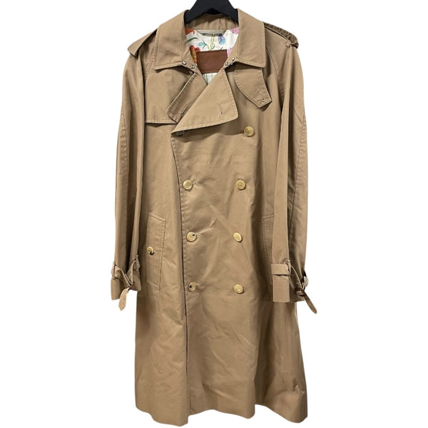 グッチ GUCCI フローラルパターンライニングトレンチコート 405929 ベージュ コットン/ナイロン/シルク メンズ トレンチコート