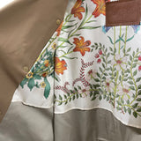 グッチ GUCCI フローラルパターンライニングトレンチコート 405929 ベージュ コットン/ナイロン/シルク メンズ トレンチコート