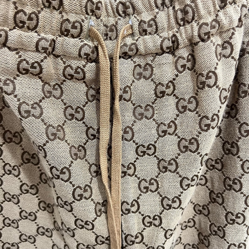 グッチ GUCCI GGキャンパス ジョギングパンツ 569769 46(約Mサイズ) ベージュ コットン100% メンズ パンツ