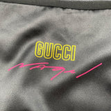 グッチ GUCCI Patrick Nagel グラフィックプリントスカート 751297 ブラック シルク レディース スカート