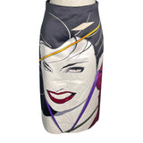 グッチ GUCCI Patrick Nagel グラフィックプリントスカート 751297 ブラック シルク レディース スカート
