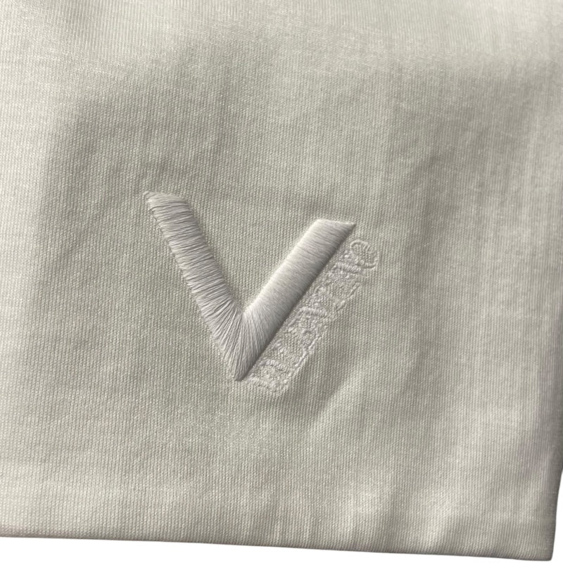 ヴァレンティノ VALENTINO Vロゴ刺繍Tシャツ 4B0MG23F8LN ホワイト コットン レディース 半袖Ｔシャツ