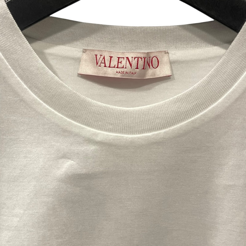 ヴァレンティノ VALENTINO Vロゴ刺繍Tシャツ 4B0MG23F8LN ホワイト コットン レディース 半袖Ｔシャツ
