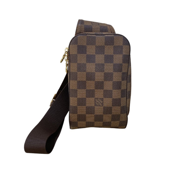 ルイ・ヴィトン LOUIS VUITTON ジェロニモス N51994 ブラウン ダミエ ユニセックス ボディバッグ