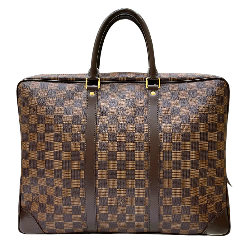 ルイ・ヴィトン LOUIS VUITTON ポルト・ドキュマン ヴォワヤージュ N41124 エベヌ ダミエ・キャンバス/レザー   ユニセックス ハンドバッグ