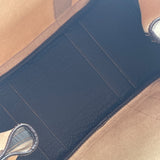 エルメス HERMES ガーデンパーティPM □I刻 ベージュ×ブラウン トワル/レザー レディース ハンドバッグ