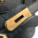 エルメス HERMES バーキン30 D刻 ブラック ピンクゴールド金具 トゴ レディース ハンドバッグ