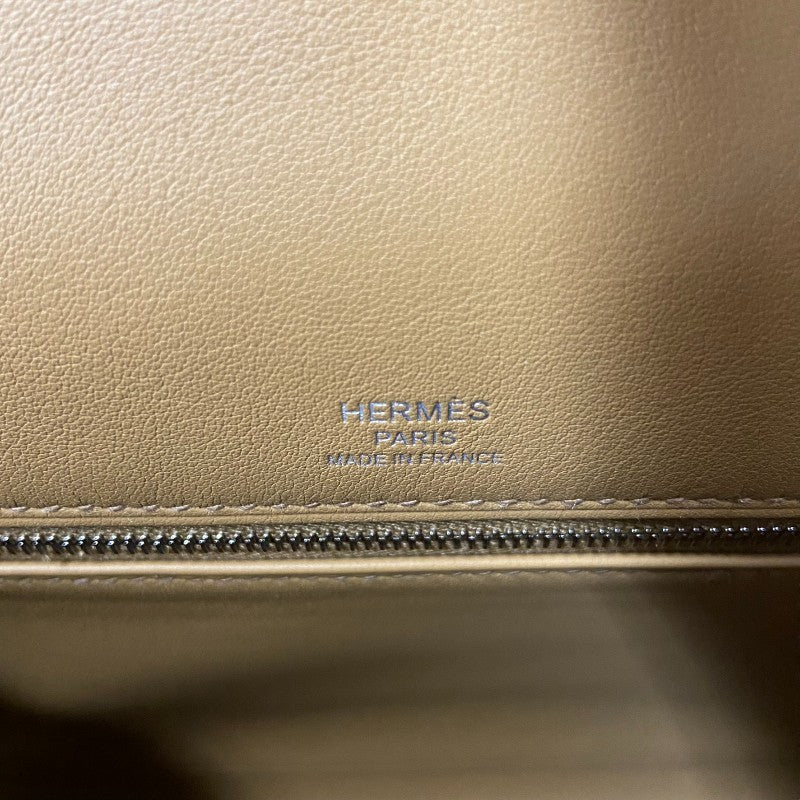 エルメス HERMES ケリー28 外縫い Z刻 エクリュ×セサミ×シルバー金具 トワル/スイフト レディース ハンドバッグ