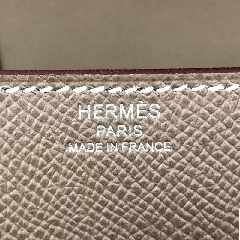 エルメス HERMES デッラァカヴァッレリアミニ W刻 エトゥープ シルバー金具 エプソン レディース ショルダーバッグ