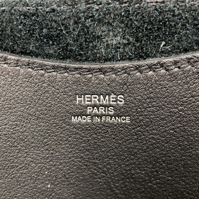 エルメス HERMES インザループ18 Ｂ刻 ブラック シルバー金具 トリヨン レディース ハンドバッグ