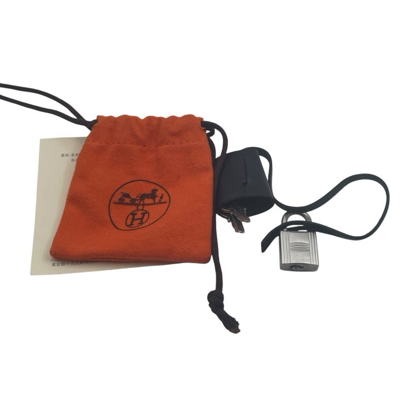 エルメス HERMES エールバッグPM □F刻 ブラック トワル・レザー レディース ハンドバッグ