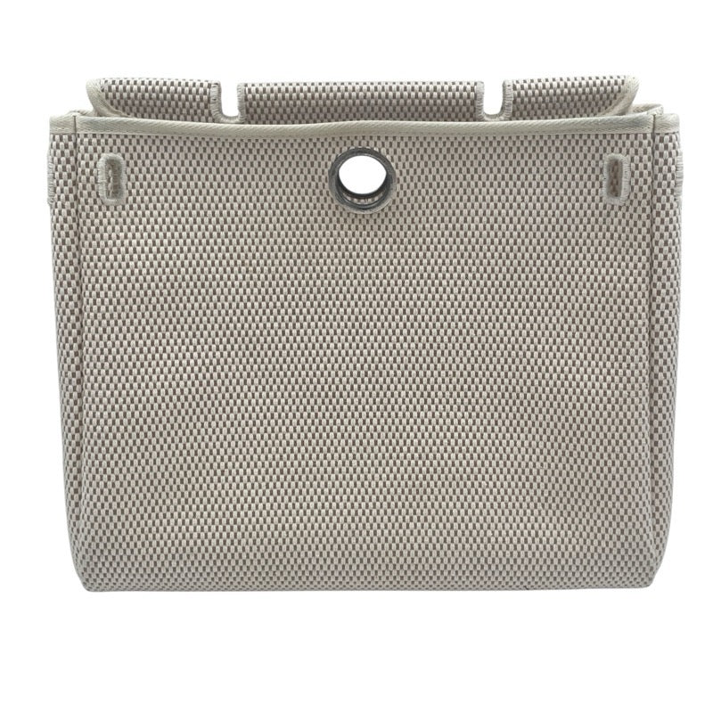 エルメス HERMES エールバッグPM □F刻 ブラック トワル・レザー レディース ハンドバッグ