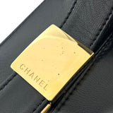 シャネル CHANEL チョコバー ワンショルダーバッグ A17365 ブラック ゴールド金具 ラムスキン レディース ショルダーバッグ