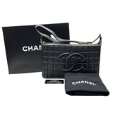 シャネル CHANEL チョコバー ワンショルダーバッグ A17365 ブラック ゴールド金具 ラムスキン レディース ショルダーバッグ
