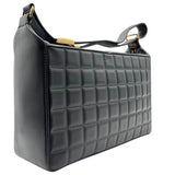 シャネル CHANEL チョコバー ワンショルダーバッグ A17365 ブラック ゴールド金具 ラムスキン レディース ショルダーバッグ