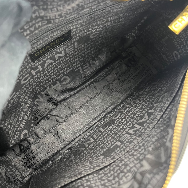 シャネル CHANEL チョコバー ワンショルダーバッグ A17365 ブラック ゴールド金具 ラムスキン レディース ショルダーバッグ
